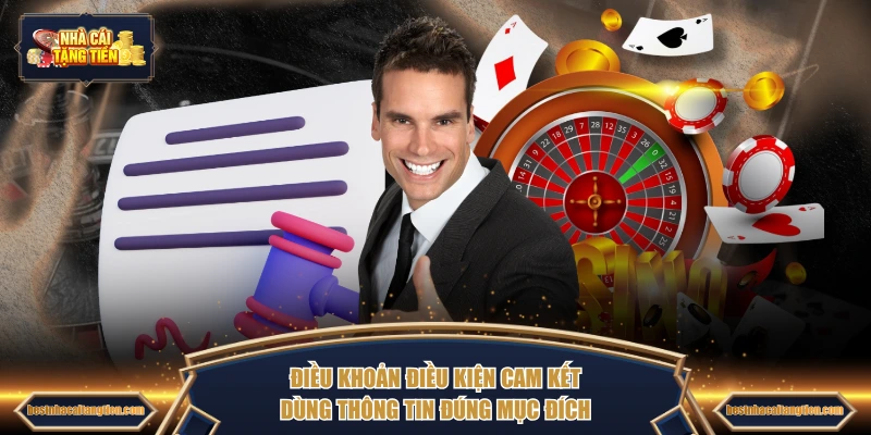 Điều khoản điều kiện cam kết dùng thông tin đúng mục đích